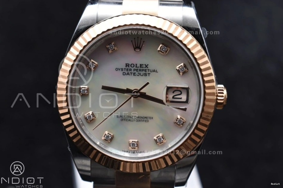 Edition Bracelet VR3235 126331 Diamonds Steel White DateJust 904L Best 41 on Jubilee MOP 1:1 Dial RG Clean 1121